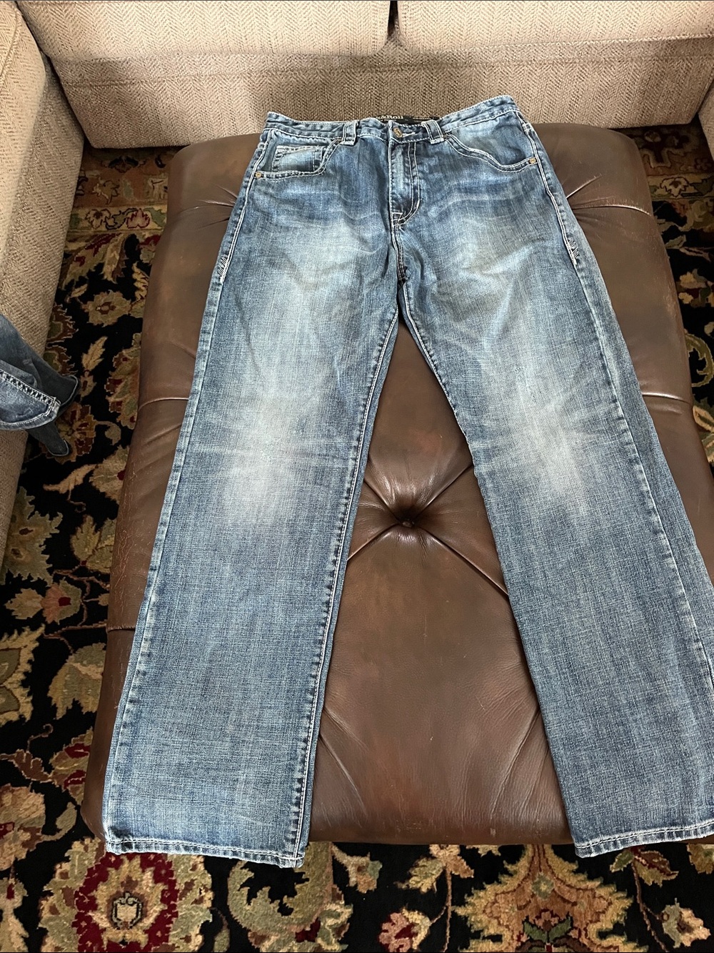 Rock&Roll Denim Men's Blue Washed Jeans